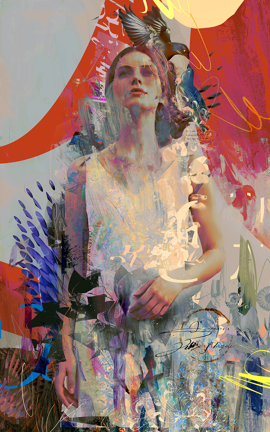 javier-casas-moscko-digitalart-illustration-Nest_on_Womens_Hair_fig3 artwork by Javier Casas Moscko