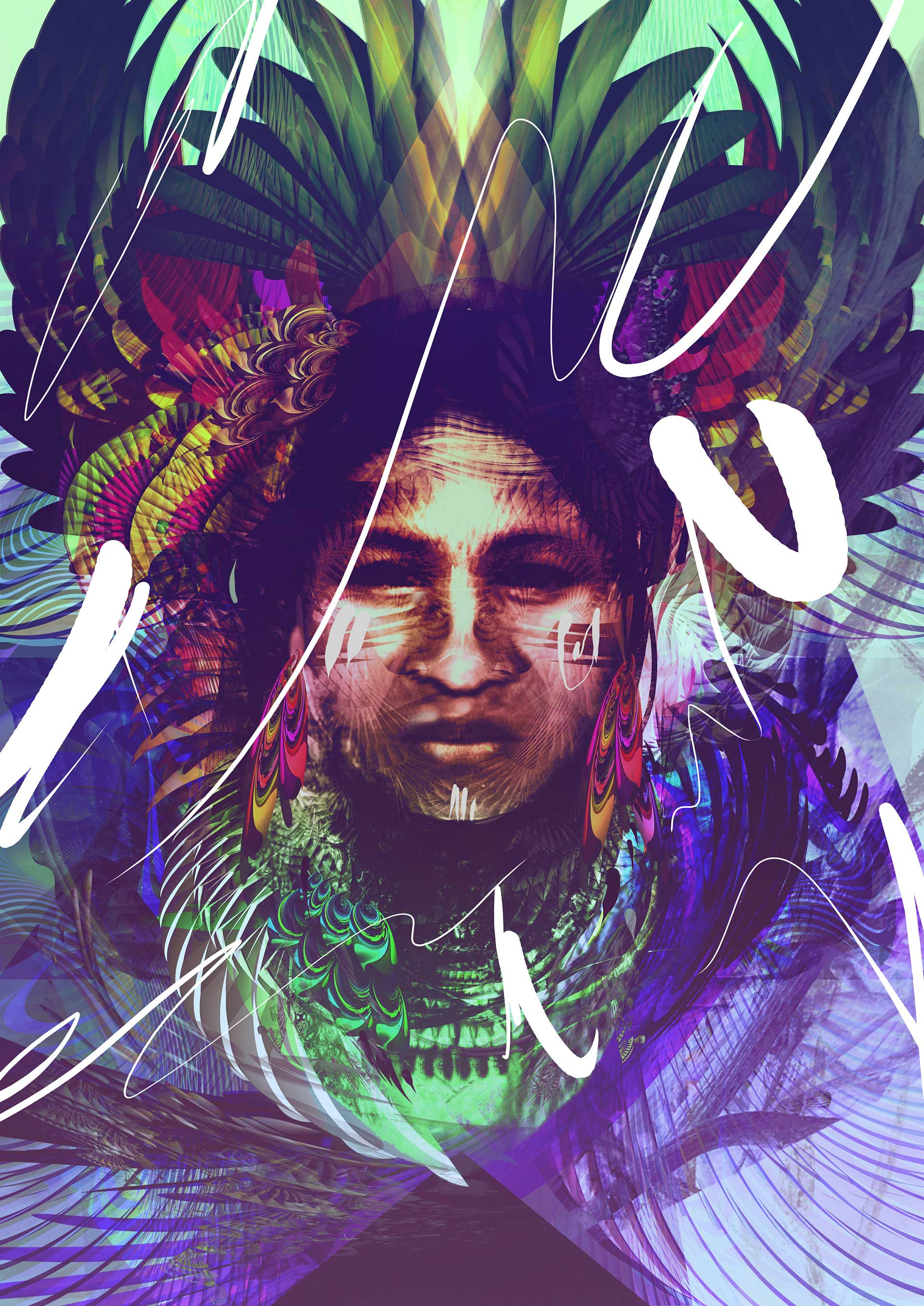 javier-casas-moscko-digitalart-illustration-pachamama1 artwork by Javier Casas Moscko