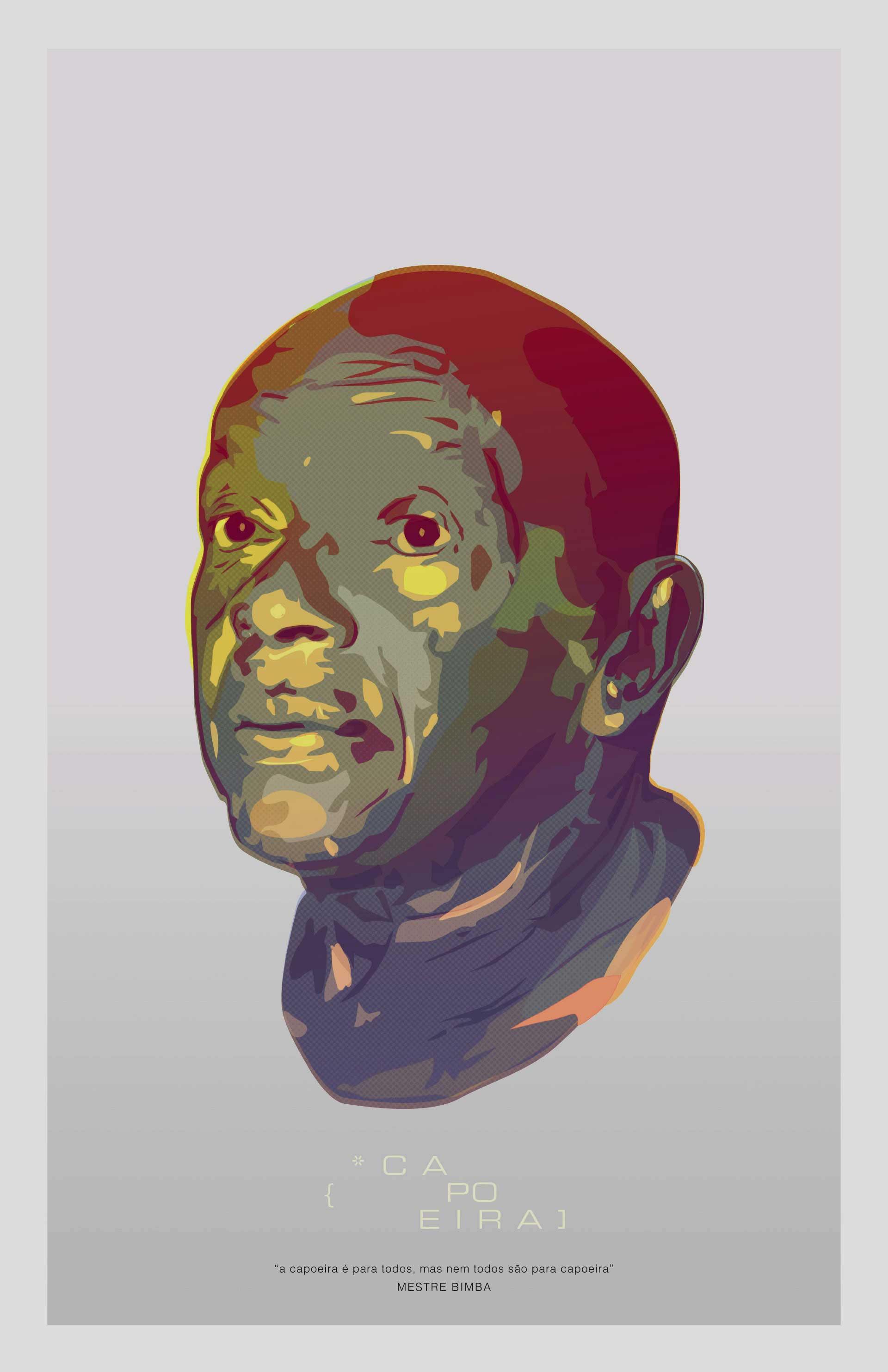 javier-casas-moscko-digitalart-illustration-capoeira-mestre-bimba artwork by Javier Casas Moscko