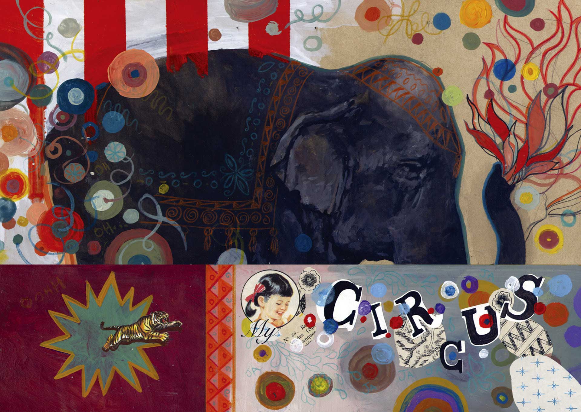 javier-casas-moscko-digitalart-illustration-circus artwork by Javier Casas Moscko